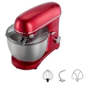 Stand Mixer, 8.2 QT Electric Kitchen Mixer, 660W Dough-Mixer, 6 + Pulse Speeds Tilt-head Food-Mixer with Stainless Steel Bowl, Dough Hook, Whisk