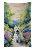 Westie Spring Path Kitchen Towel Dish Cloths Guest Hand Towel Decorative Bathroom Towel for Face,Tea, Dishcloth, Kitchen and Bath