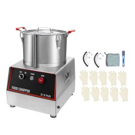 Food Processor & Vegetable Chopper, 7 Quart Bowl, 750W Food-Grade Stainless Steel Food Processor Chopper with 2 Extra S-Curve Blades