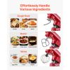 Stand Mixer, 6 QT Electric Kitchen Mixer, 660W Dough-Mixer, 6 + Pulse Speeds Tilt-head Food-Mixer with Stainless Steel Bowl, Dough Hook, Whisk, Beater