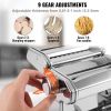 Pasta Maker Machine, 9 Adjustable Thickness Settings Noodles Maker, Stainless Steel Noodle Rollers and Cutter, Manual Hand Press