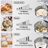 Stand Mixer, 660W Electric Dough Mixer with 6 Speeds LCD Screen Timing, Tilt-Head Food Mixer with 5.8 Qt Stainless Steel Bowl, Dough Hook, Flat Beater