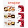 Stand Mixer, 4.4 QT+6 QT Electric Kitchen Mixer, 300W Dough-Mixer, 10 Speeds Tilt-head Food-Mixer with Stainless Steel Bowls, Dough Hook, Whisk