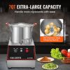 Food Processor & Vegetable Chopper, 7 Quart Bowl, 750W Food-Grade Stainless Steel Food Processor Chopper with 2 Extra S-Curve Blades
