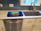 I Want Mine Dressed Hamburger Dish Drying Mat Absorbent Dish Drying Mat Pad for Kitchen Counter Dish Drainer Mat for Countertop, 14 x 21", Multicolor