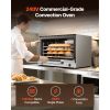 Commercial Convection Oven, 4.24 cu.ft Countertop Oven for Full-Size Pans, Electric Convection Ovens with 4 Racks, 360° Hot Air Circulation